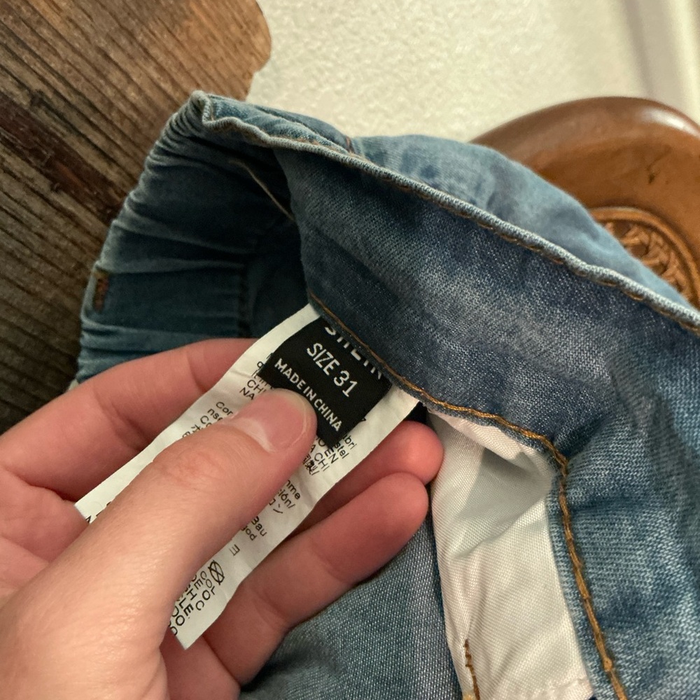 SHEIN Blue Flare & Wide Leg Jeans